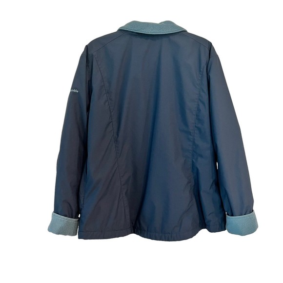 Columbia Womens Fleece Jacket Full Zip Long Sleeve Zip Pockets Blue Size XL - Picture 3 of 7